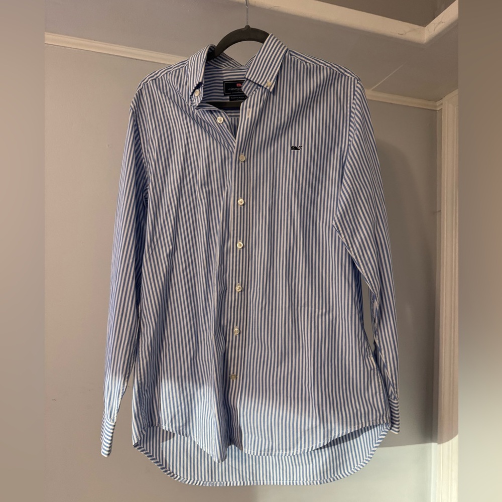 Vineyard Vines Blue Striped Men's Shirt